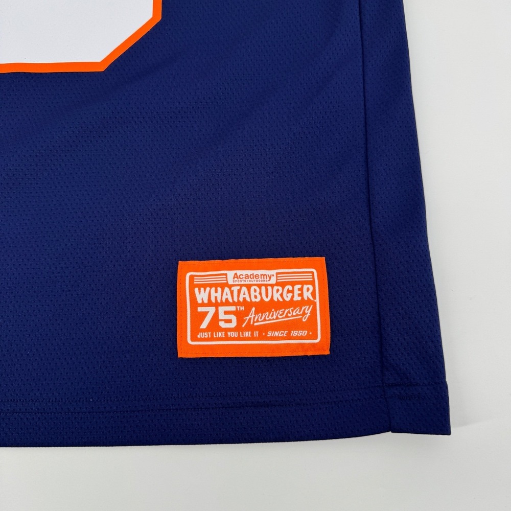 Academy Whataburger 75th Anniversary Football Jersey Mens Medium Orange Blue - Picture 5 of 7